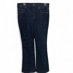 SPANX Dark Blue Flare & Wide Leg Jeans